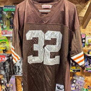 Vintage Mitchell & Ness Cleveland Browns Jim Brown Jersey sz 52 XL